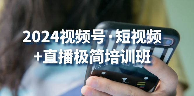 （10797期）2024视频号·短视频+直播极简培训班：抓住视频号风口，流量红利-吾藏分享