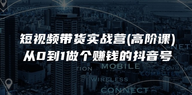 （11253期）短视频带货实战营(高阶课)，从0到1做个赚钱的抖音号（17节课）-吾藏分享