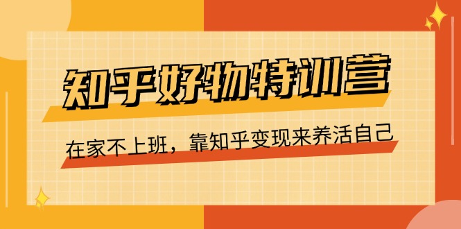 （11369期）知乎好物特训营，在家不上班，靠知乎变现来养活自己（16节）-吾藏分享