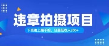 （11698期）随手拍也能赚钱？对的日入300+-吾藏分享