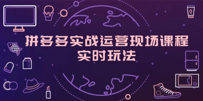 （11759期）拼多多实战运营现场课程，实时玩法，爆款打造，选品、规则解析-吾藏分享