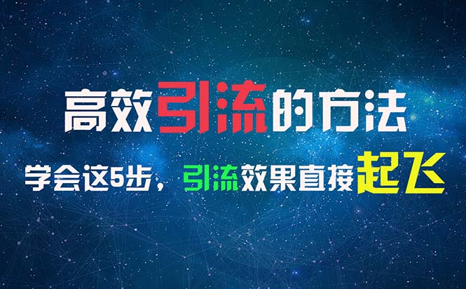 （11776期）高效引流的方法，可以帮助你日引300+创业粉，一年轻松收入30万，比打工强-吾藏分享