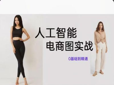 人工智能SD电商图实战，ai绘图0基础到精通-吾藏分享