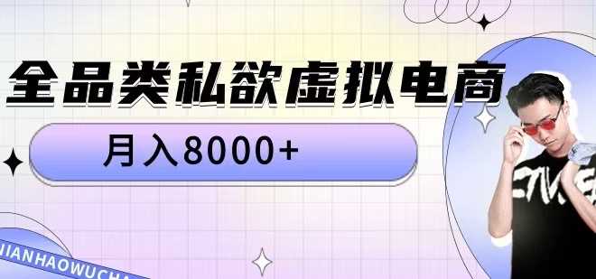全品类私欲虚拟电商，月入8000+【揭秘】-吾藏分享