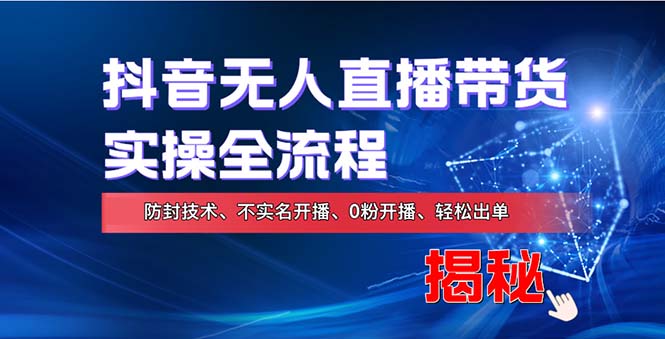 （13001期）在线赚钱新途径：如何用抖音无人直播实现财务自由，全套实操流程，含…-吾藏分享