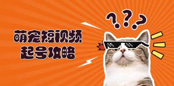 （13135期）萌宠-短视频起号攻略：定位搭建推流全解析，助力新手轻松打造爆款-吾藏分享