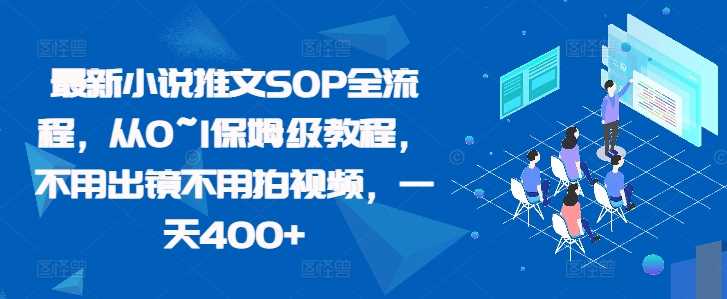最新小说推文SOP全流程，从0~1保姆级教程，不用出镜不用拍视频，一天400+-吾藏分享