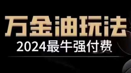 2024最牛强付费，万金油强付费玩法，干货满满，全程实操起飞（更新12月）-吾藏分享