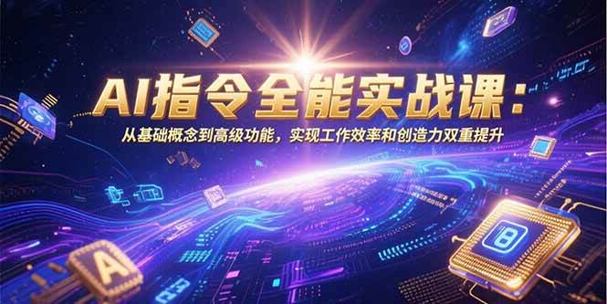 （15455期）AI指令全能实战课：从基础概念到高级功能，实现工作效率和创造力双重提升-吾藏分享