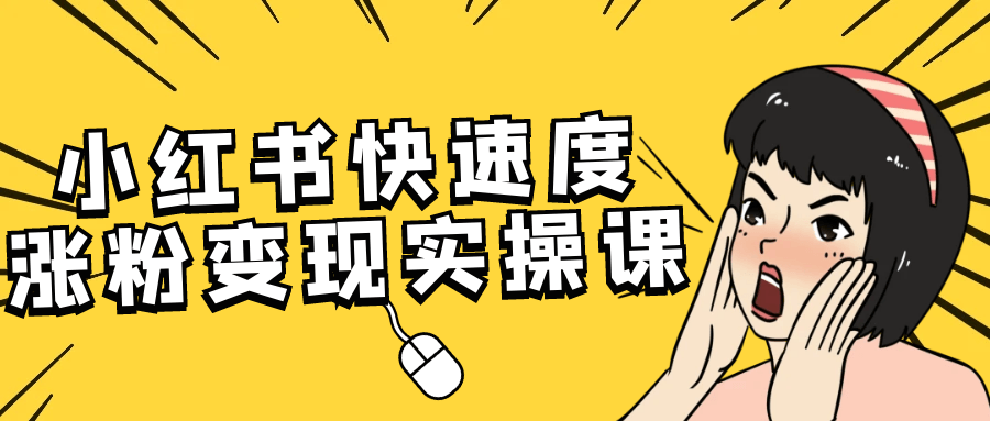 小红书快速度涨粉变现实操课-吾藏分享