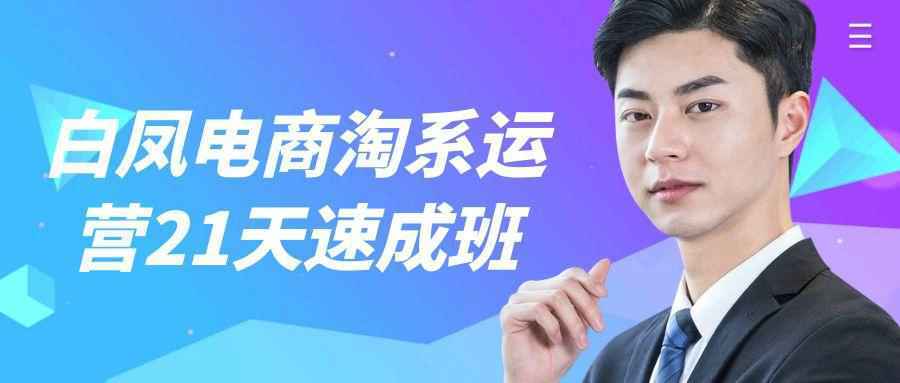 白凤电商淘系运营21天速成班-吾藏分享