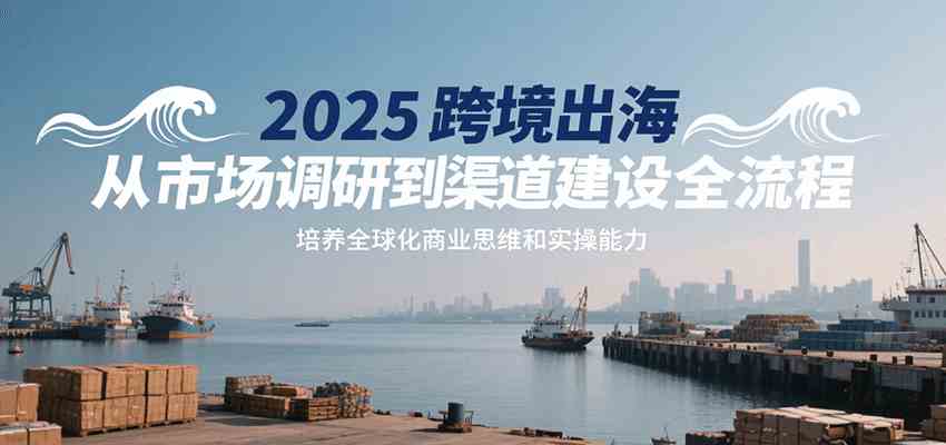 2025跨境出海从市场调研到渠道建设全流程，培养全球化商业思维和实操能力-吾藏分享