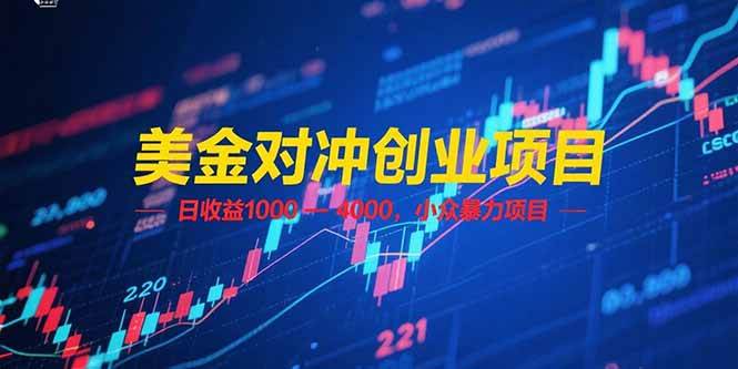 （15187期）美金对冲创业项目，日收益 1000 – 4000，小众暴力项目-吾藏分享