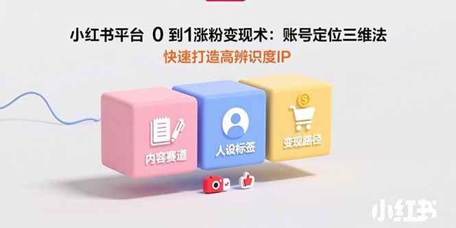 （15656期）小红书平台0到1涨粉变现术：账号定位三维法，快速打造高辨识度IP-吾藏分享