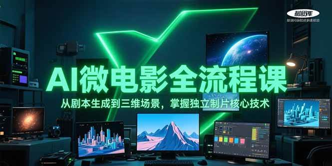 AI微电影全流程课，从剧本生成到三维场景，掌握独立制片核心技术-吾藏分享