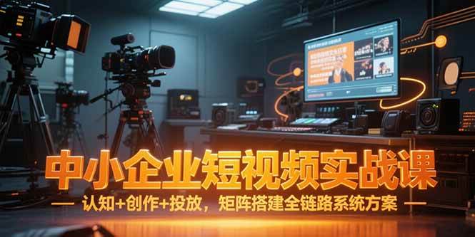 （15249期）中小企业短视频实战课，认知+创作+投放，矩阵搭建全链路系统方案-吾藏分享