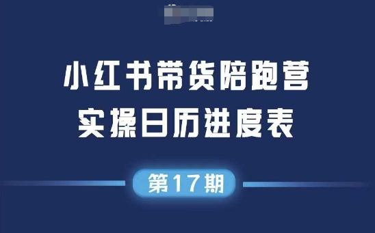 小红书第17期带货陪跑营，不囤货，无不直播，无不投流，通过选品+笔记内容+测品+笔记铺量+矩阵运营打爆款-吾藏分享