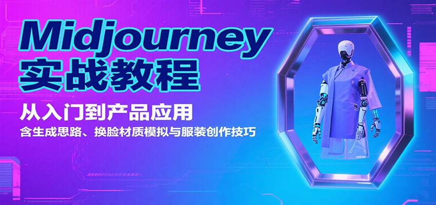 Midjourney实战教程：从入门到产品应用，含生成思路、换脸材质模拟与服装创作技巧-吾藏分享