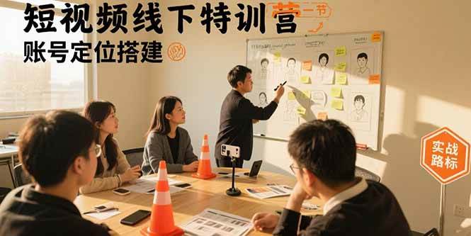 （15707期）短视频线下特训营：账号定位搭建/口播号拍摄剪辑/直播间流量入口/变现实战-吾藏分享