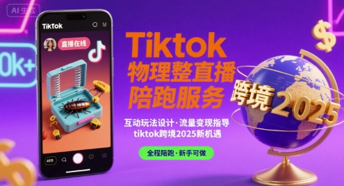 Tiktok物理整蛊直播陪跑服务-tiktok跨境2025-吾藏分享
