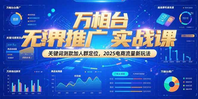 （15192期）万相台无界推广实战课，关键词测款加人群定位，2025电商流量新玩法-吾藏分享
