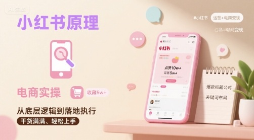 小红书原理以及详细实操流程，小红书电商教程-吾藏分享