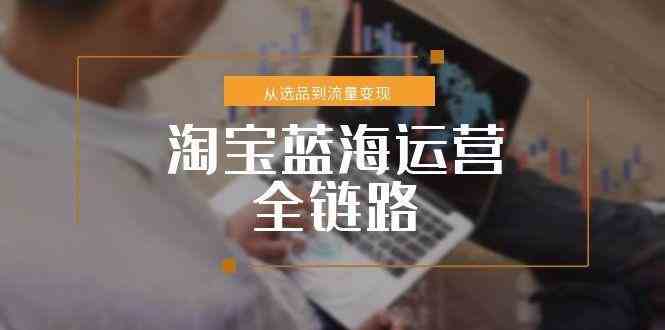 淘宝蓝海运营全链路，从选品到流量变现，小类目突围完整方案-渝渝网创