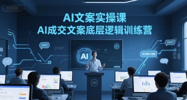 AI文案实操课，AI成交文案底层逻辑训练营-吾藏分享
