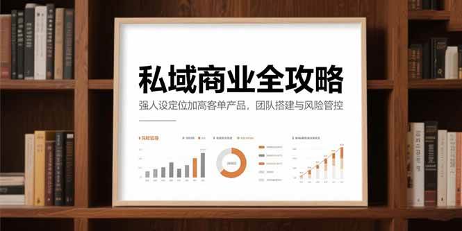 （15294期）私域商业全攻略，强人设定位加高客单产品，团队搭建与风险管控-吾藏分享