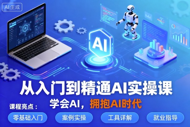 从入门到精通AI实操课，学会AI，拥抱AI时代-吾藏分享