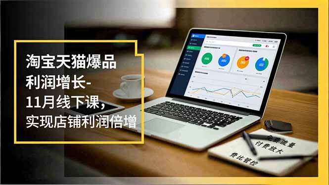 (16824期)淘宝天猫爆品利润增长-11月线下课,免费流量、付费放大、费比管控,实现店铺利润倍增-立刻分享网创平台