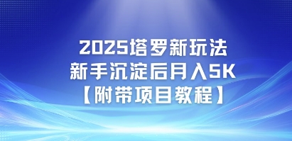 2025塔罗新玩法，新手沉淀后月入5K【附带项目教程】-吾藏分享