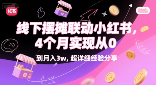 线下摆摊联动小红书，4 个月实现从 0 到月入3w，超详细经验分享-吾藏分享