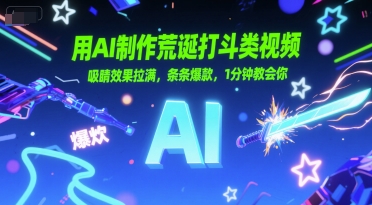 用AI制作荒诞打斗类视频，吸睛效果拉满，条条爆款，1分钟教会你-吾藏分享
