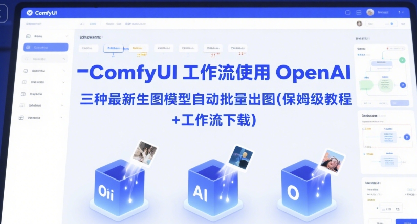 ComfyUI 工作流使用 OpenAI 三种最新生图模型自动批量出图(保姆级教程+工作流下载)-吾藏分享