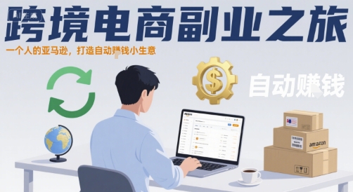 跨境电商副业之旅，一个人的亚马逊，打造自动賺钱小生意-吾藏分享