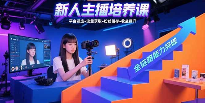 （15701期）新人主播培养课：平台适应-流量获取-粉丝留存-收益提升 全链路能力突破-吾藏分享