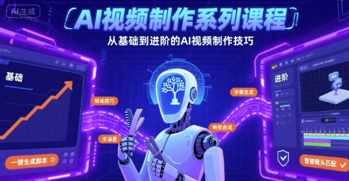 AI视频制作系列课程，从基础到进阶的AI视频制作技巧全涵盖-吾藏分享