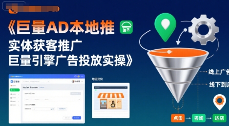 巨量AD本地推实体获客推广，巨量引擎广告投放实操-吾藏分享