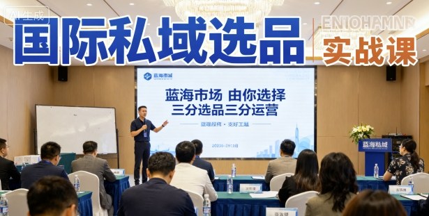 国际私域选品实战课，蓝海市场由你选择，七分选品三分运营-吾藏分享