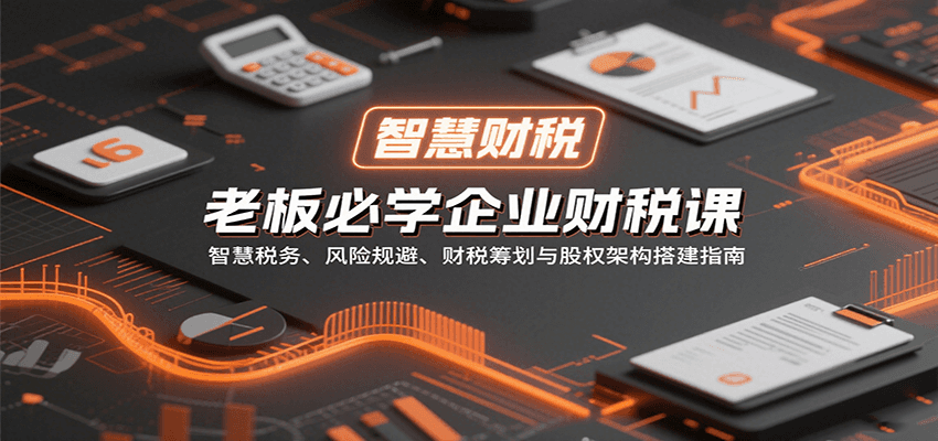 老板必学企业财税课：智慧税务、风险规避、财税筹划与股权架构搭建指南-吾藏分享