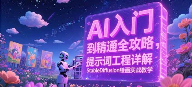AI入门到精通全攻略，提示词工程详解，StableDiffusion绘画实战教学-吾藏分享