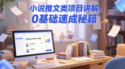 小说推文类项目讲解，0 基础速成秘籍-吾藏分享
