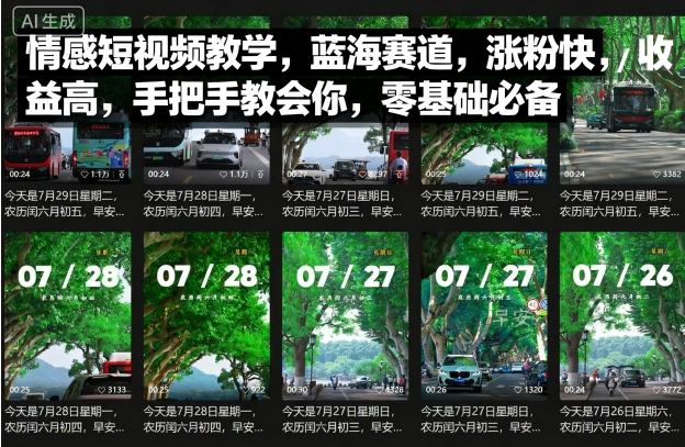 情感短视频教学，蓝海赛道，涨粉快，收益高，手把手教会你，零基础必备-吾藏分享