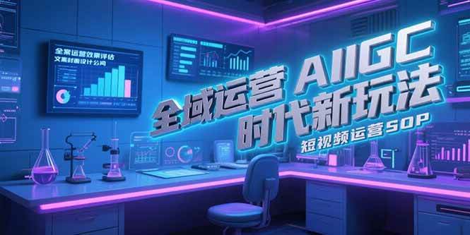 （15327期）全域运营AIGC时代新玩法，文案封面设计公式，短视频运营SOP-吾藏分享