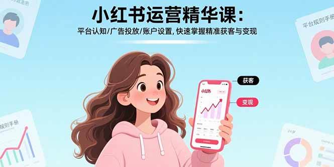 图片[1]_（15795期）小红书运营精华课：平台认知/广告投放/账户设置,快速掌握精准获客与变现_菜菜笔记