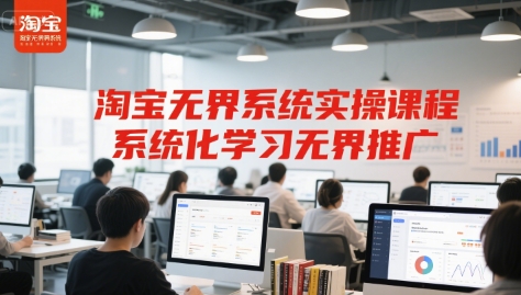 淘宝无界系统实操课程，系统化学习无界推广-吾藏分享