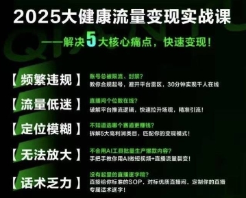 大健康流量全域新增长8.0，三月底线下课视频，大健康万亿蓝海，从类目突围到模式迭代-吾藏分享