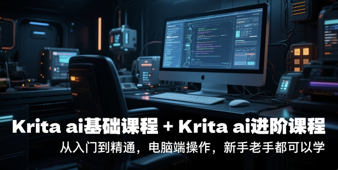 krita ai基础课程+Krita ai进阶课程，从入门到精通，电脑端操作，新手老手都可以学-吾藏分享