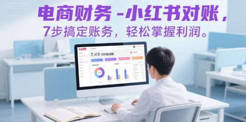 电商财务-小红书对账，7步搞定账务，轻松掌握利润-吾藏分享